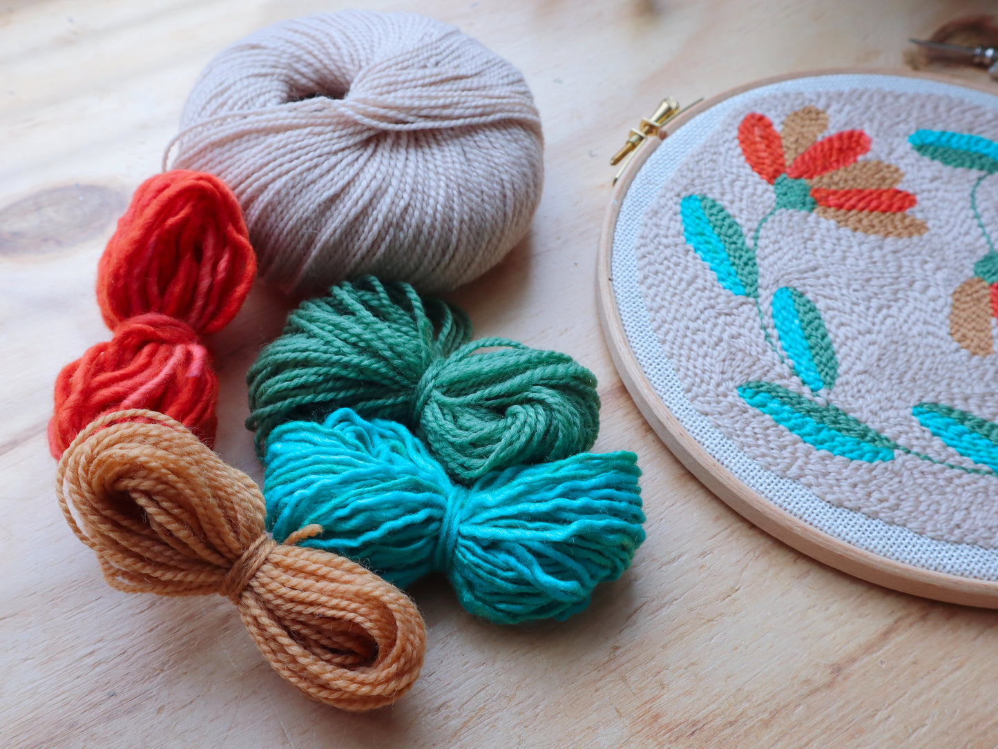 Beginner Floral Punch Needle Kit