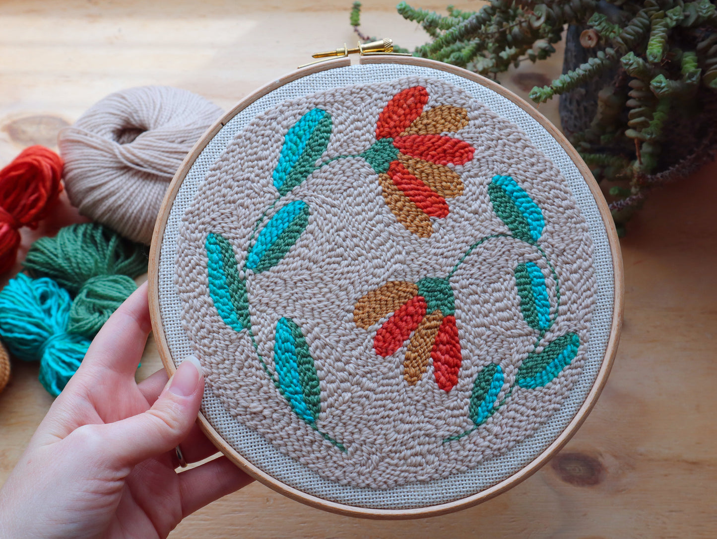 Beginner Floral Punch Needle Kit