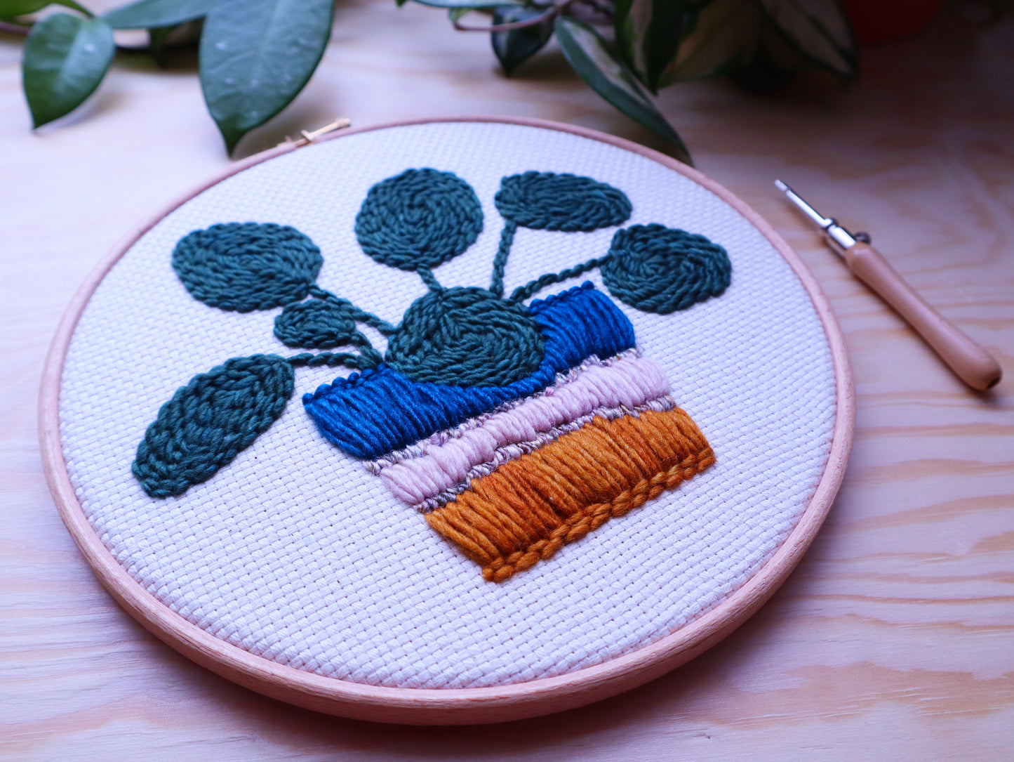 Beginner Pilea Punch Needle Kit