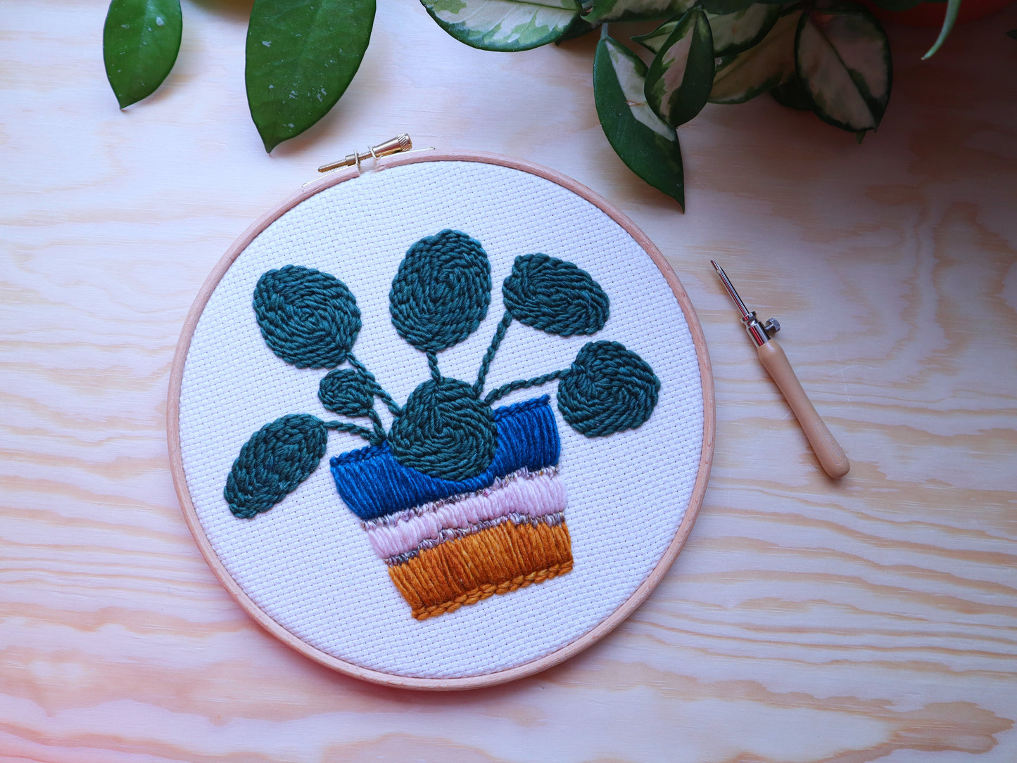 Beginner Pilea Punch Needle Kit