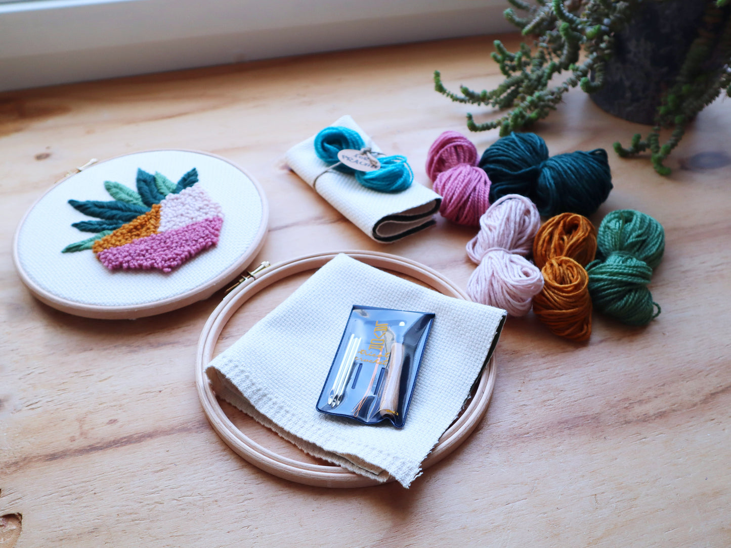 Beginner Succulent Punch Needle Kit