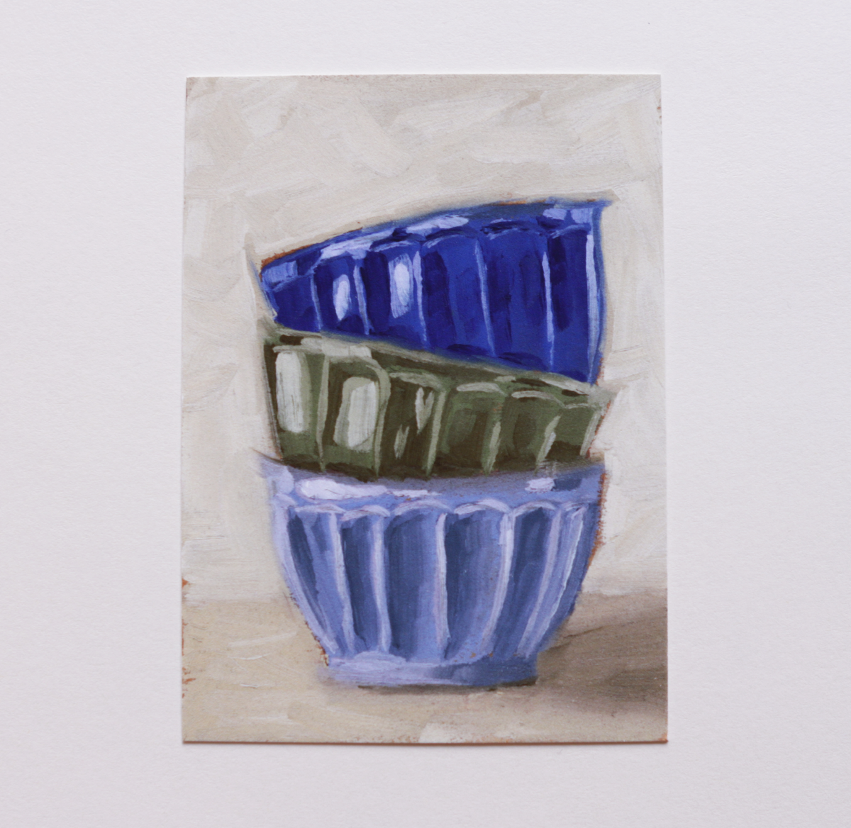 Stack of bowls Mini Print