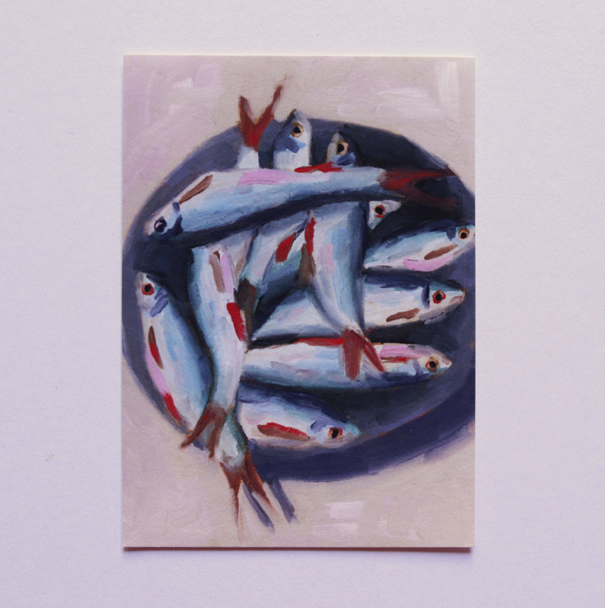 Fish on Plate Mini Print