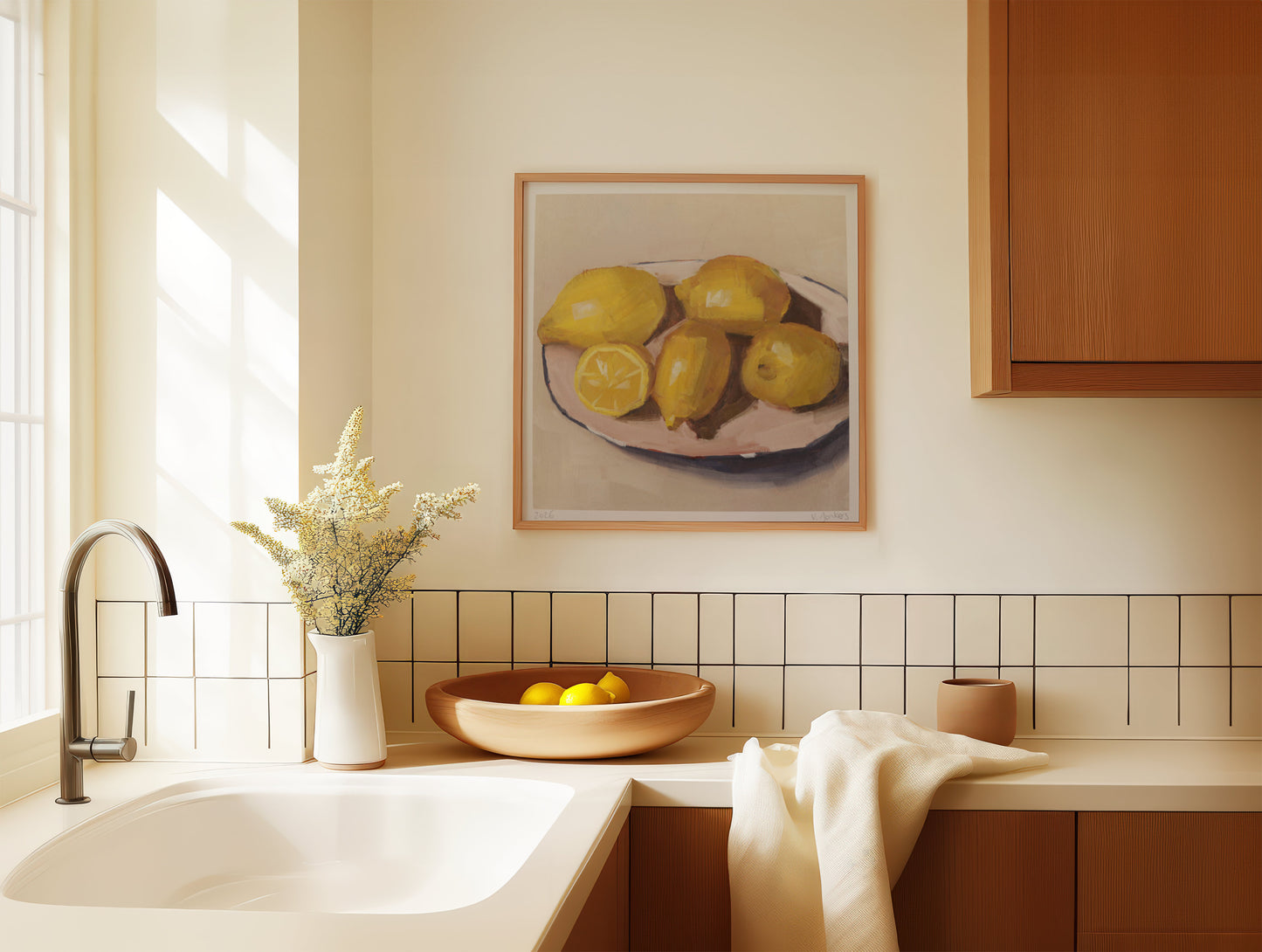 Lemons on Plate